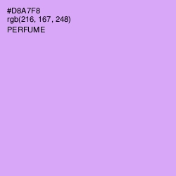 #D8A7F8 - Perfume Color Image