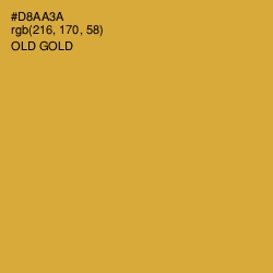 #D8AA3A - Old Gold Color Image