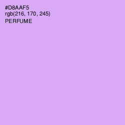 #D8AAF5 - Perfume Color Image