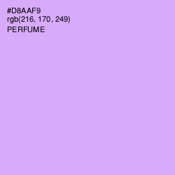 #D8AAF9 - Perfume Color Image