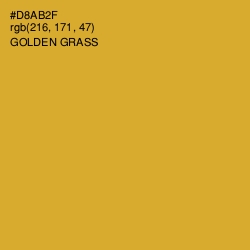 #D8AB2F - Golden Grass Color Image