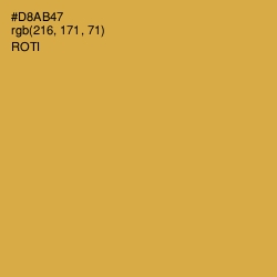 #D8AB47 - Roti Color Image