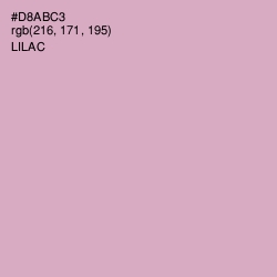 #D8ABC3 - Lilac Color Image