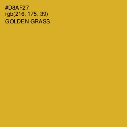 #D8AF27 - Golden Grass Color Image