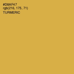 #D8AF47 - Turmeric Color Image