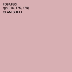 #D8AFB3 - Clam Shell Color Image