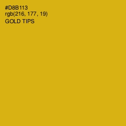 #D8B113 - Gold Tips Color Image