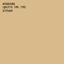 #D8BA8B - Straw Color Image