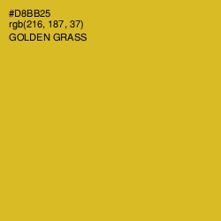#D8BB25 - Golden Grass Color Image