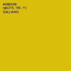 #D8BE0B - Galliano Color Image