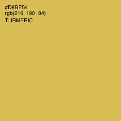 #D8BE54 - Turmeric Color Image