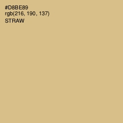 #D8BE89 - Straw Color Image