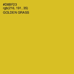 #D8BF23 - Golden Grass Color Image
