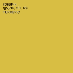 #D8BF44 - Turmeric Color Image