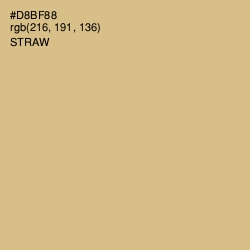 #D8BF88 - Straw Color Image