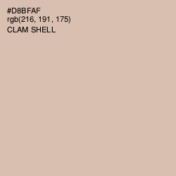 #D8BFAF - Clam Shell Color Image