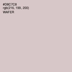 #D8C7C8 - Wafer Color Image