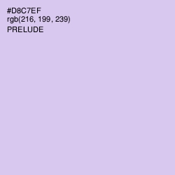 #D8C7EF - Prelude Color Image