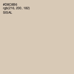 #D8C8B6 - Sisal Color Image