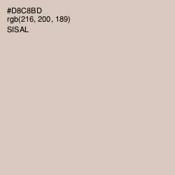 #D8C8BD - Sisal Color Image