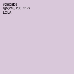 #D8C8D9 - Lola Color Image