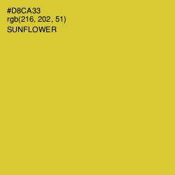 #D8CA33 - Sunflower Color Image