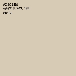 #D8CBB6 - Sisal Color Image
