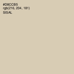 #D8CCB5 - Sisal Color Image