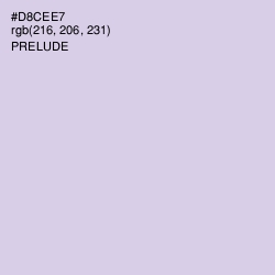 #D8CEE7 - Prelude Color Image