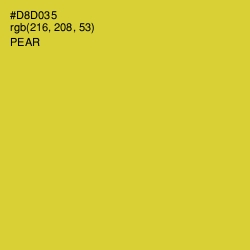 #D8D035 - Pear Color Image