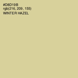 #D8D19B - Winter Hazel Color Image