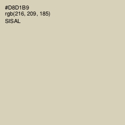 #D8D1B9 - Sisal Color Image