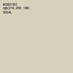 #D8D1BC - Sisal Color Image