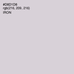 #D8D1D8 - Iron Color Image