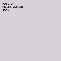 #D8D1DA - Iron Color Image