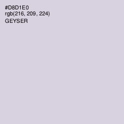 #D8D1E0 - Geyser Color Image