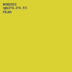 #D8D233 - Pear Color Image