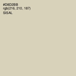 #D8D2BB - Sisal Color Image