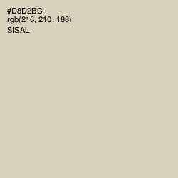 #D8D2BC - Sisal Color Image