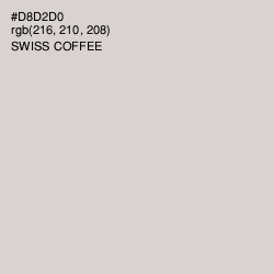 #D8D2D0 - Swiss Coffee Color Image