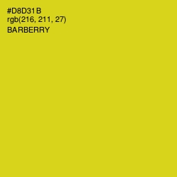 #D8D31B - Barberry Color Image