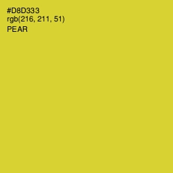 #D8D333 - Pear Color Image