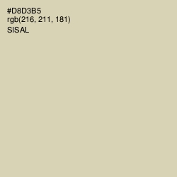 #D8D3B5 - Sisal Color Image