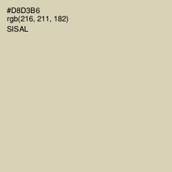 #D8D3B6 - Sisal Color Image