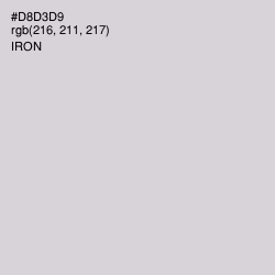 #D8D3D9 - Iron Color Image