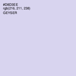 #D8D3EE - Geyser Color Image