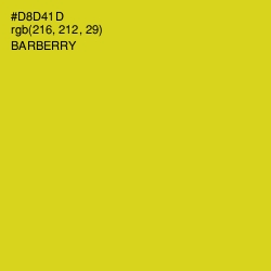 #D8D41D - Barberry Color Image