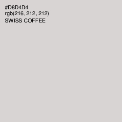 #D8D4D4 - Swiss Coffee Color Image