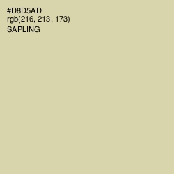 #D8D5AD - Sapling Color Image