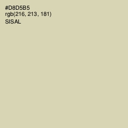 #D8D5B5 - Sisal Color Image